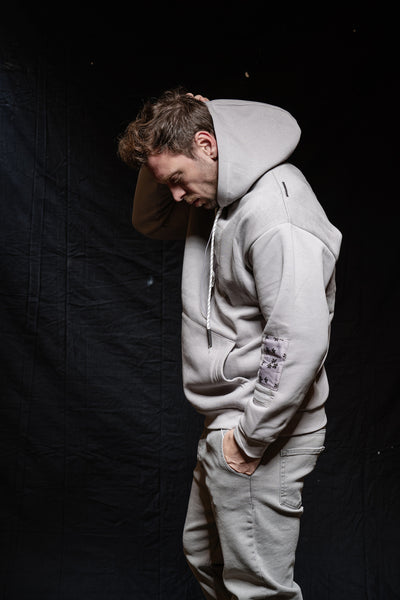 Patch Design Detailed Hoodie