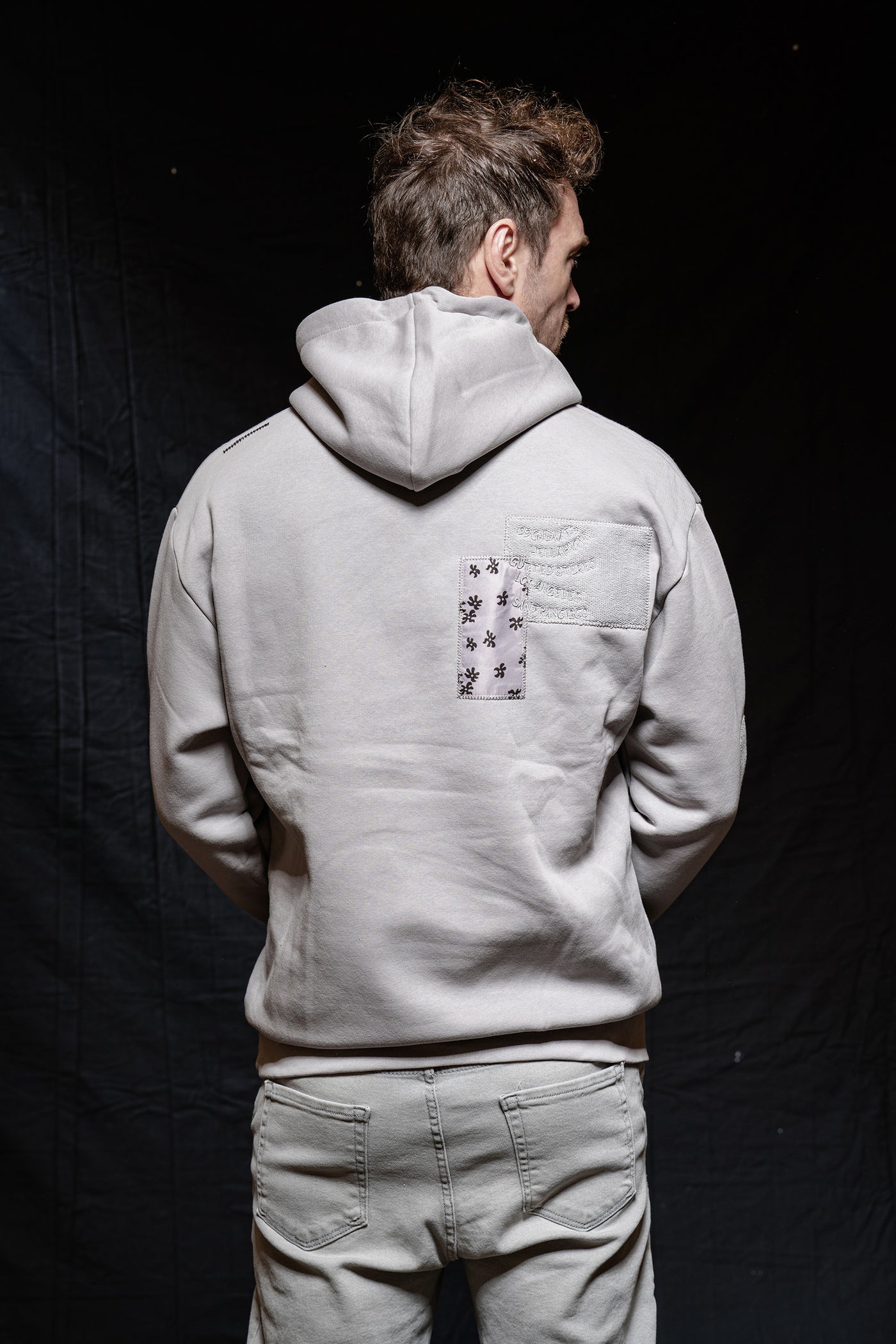 Patch Design Detailed Hoodie