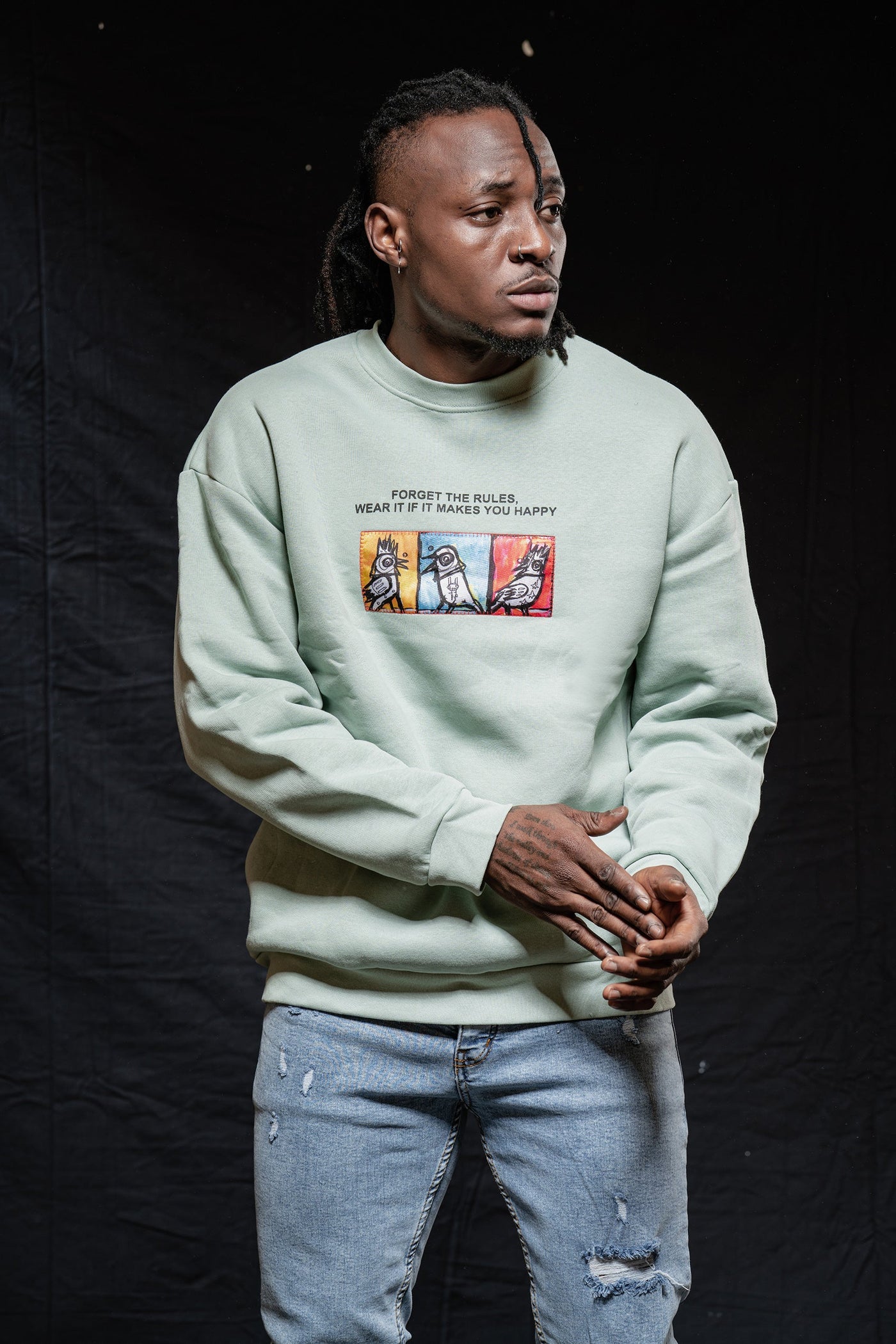 Unique Patch Design Jumper