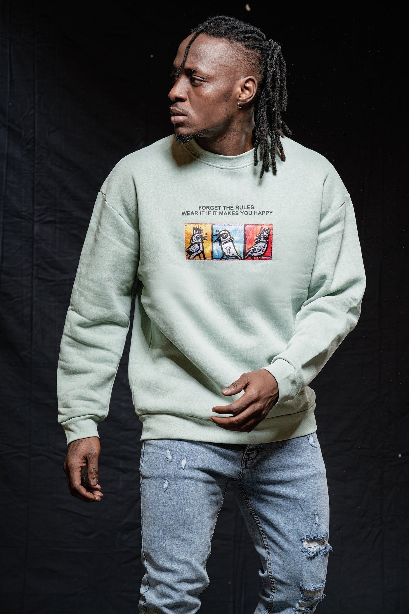 Unique Patch Design Jumper