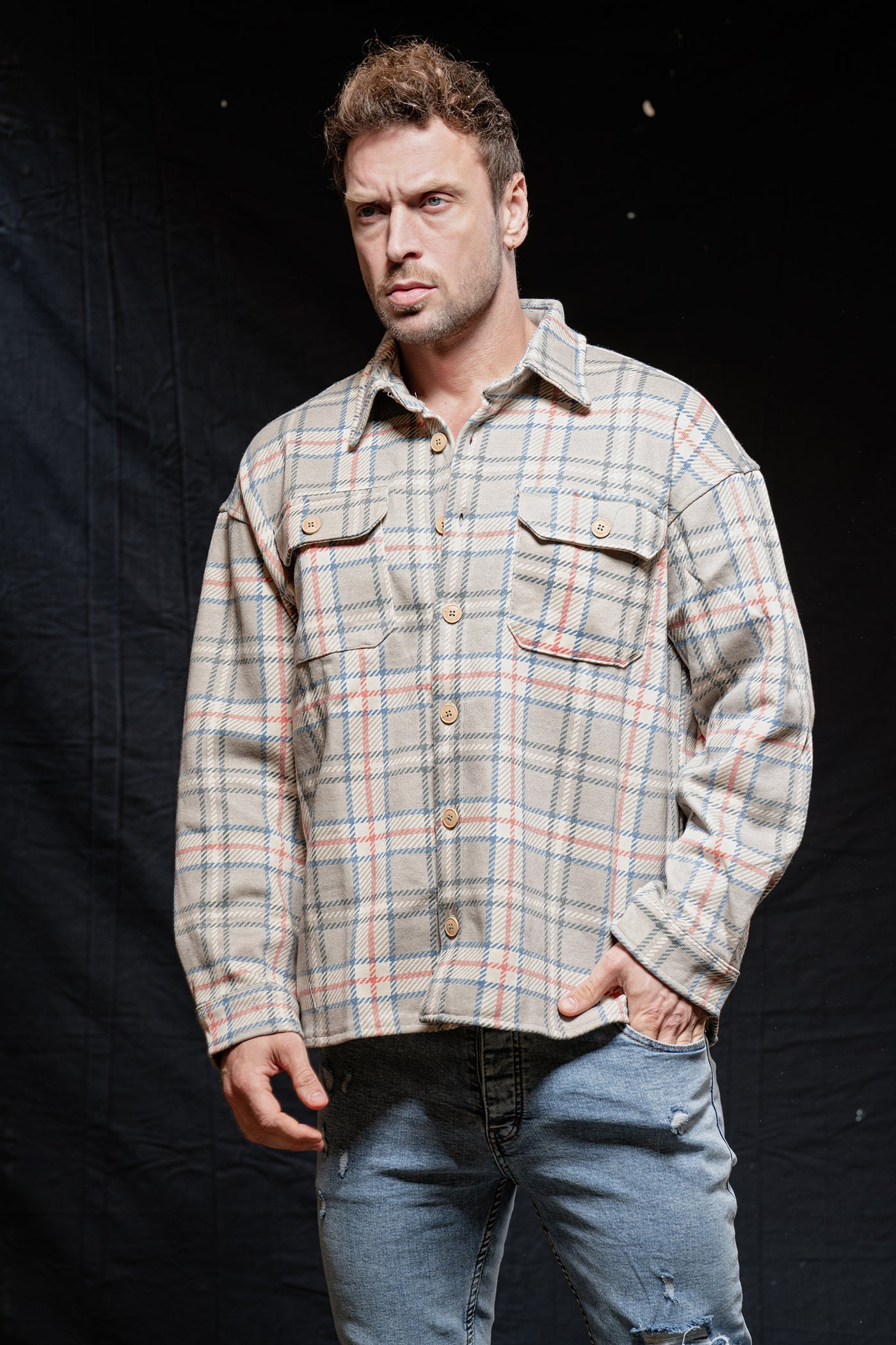 Cotton Loose Fit Overshirt
