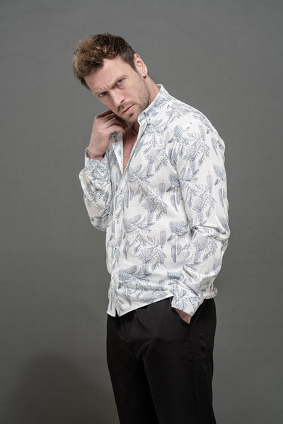 White-navyblue